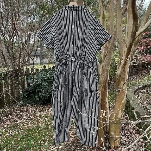 Big Bud Press Frontier Black Stripe Short Sleeve Jumpsuit Size 5XL